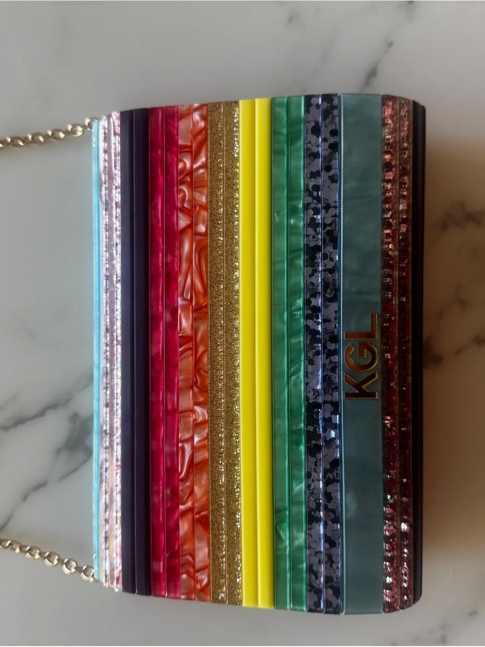 Kurt Geiger London Multicolor Striped Shoulder Bag